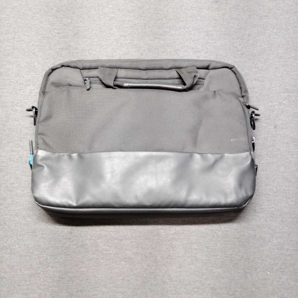 Dell Laptop Messenger Bag Briefcase 15" Tech Travel Work Gray Nylon
